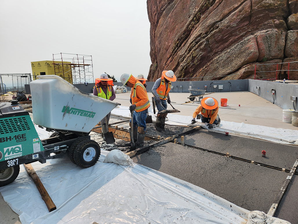 concrete at red rocks